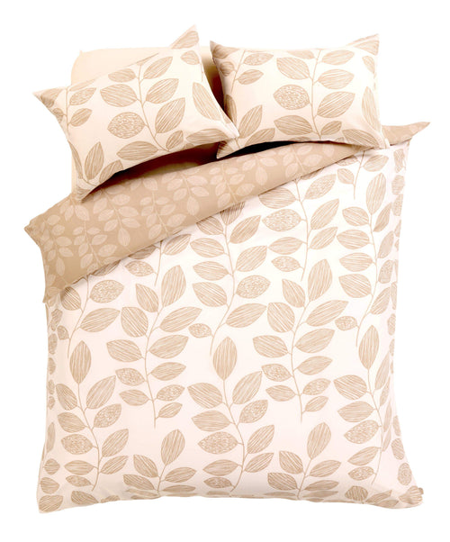 OLIVIA ROCCO Leaves Design Cotton Rich Duvet Cover Set Nature Inspired Soft s All Bed