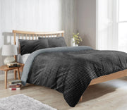 OLIVIA ROCCO Maine Check Fleece Duvet Cover Set Reversible With Pillowcases Super Soft