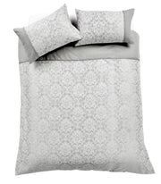 OLIVIA ROCCO Savoy Hand Woven Jacquard Cotton Quilt Cover Duvet Sets OEKO TEX Certified
