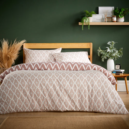 OLIVIA ROCCO Madeira Natural Super Soft Flannel Duvet Cover Set With Pillowcases Easy Care