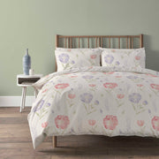 OLIVIA ROCCO Meadow Natural Duvet Cover Set Super Soft Printed Floral Bedding for a Hotel-Style Bedroom Refresh