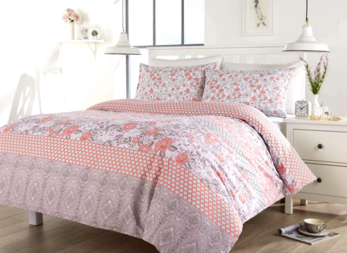 OLIVIA ROCCO Chelsea Floral Duvet Set Cotton-Rich Bedding In Single for Everyday Luxury Hotel-Style
