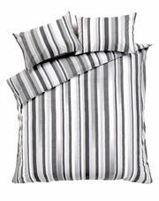 OLIVIA ROCCO Duvet Set Maine Stripe Cotton Rich Luxury Striped Design Single Double King