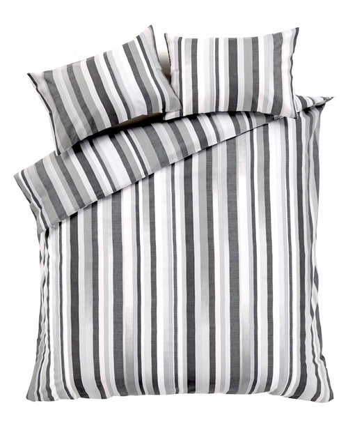 OLIVIA ROCCO Duvet Set Maine Stripe Cotton Rich Luxury Striped Design Single Double King