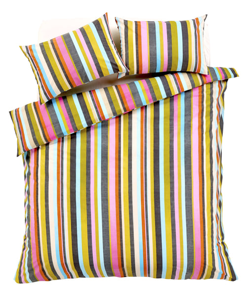 OLIVIA ROCCO Duvet Set Maine Stripe Cotton Rich Luxury Striped Design Single Double King