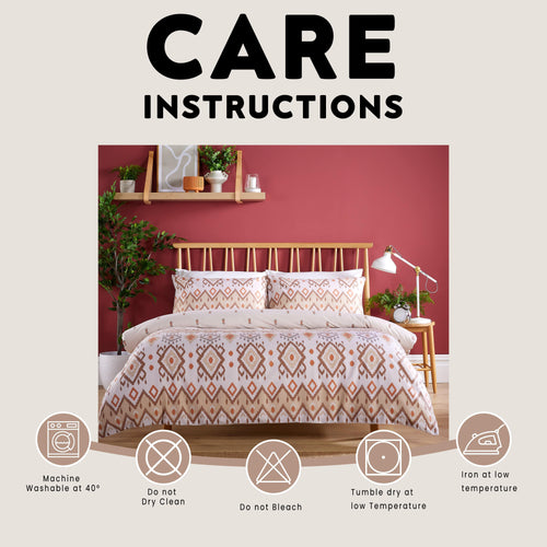 OLIVIA ROCCO Taxila Duvet Cover Set Easy Care Reversible Cotton Mix Super Soft for Everyday Luxury Hotel-Style