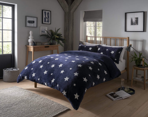 OLIVIA ROCCO Reversible Teddy Duvet Cover Set Super Soft Faux Fur Bedding For Winter