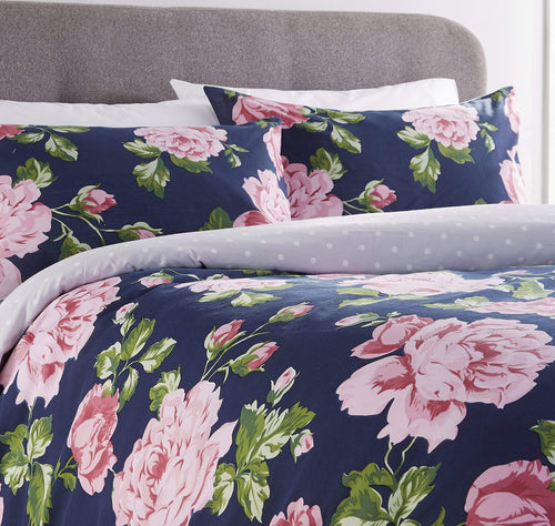 OLIVIA ROCCO Duvet Cover Set Bloom Reversible Polka Dot Cotton Rich in Vibrant Colours