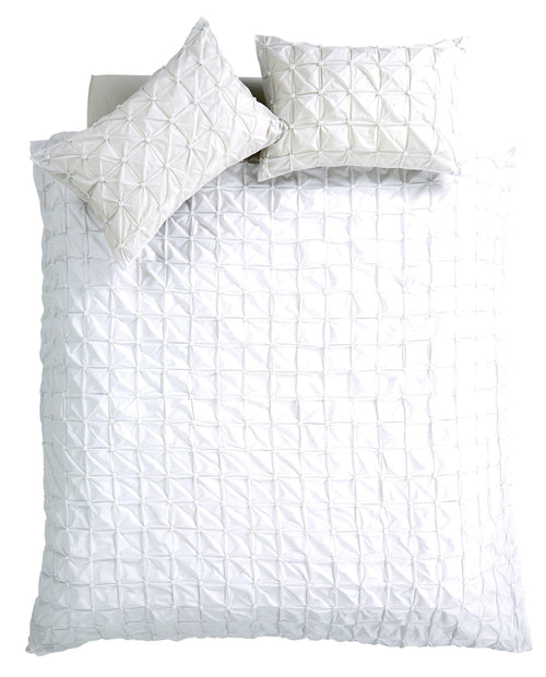 OLIVIA ROCCO Seville Duvet Set Cotton-Rich Luxury With Handmade Pintuck Detailing