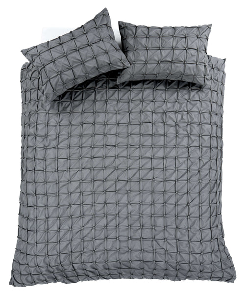 OLIVIA ROCCO Seville Duvet Set Cotton-Rich Luxury With Handmade Pintuck Detailing