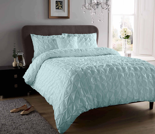OLIVIA ROCCO Seville Duvet Set Cotton-Rich Luxury With Handmade Pintuck Detailing