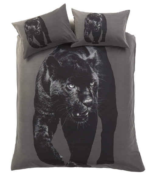 OLIVIA ROCCO Black Panther 3D Photo Panel Duvet Set Cotton Rich Soft Durable OEKO TEX