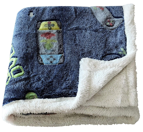 OLIVIA ROCCO Glow In The Dark Teddy Fleece Duvet Set For Kids Winter Warm Cosy Bedding