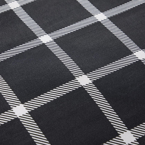 OLIVIA ROCCO Grey Check Reversible Duvet Cover Set Breathable Microfibre Easy Care