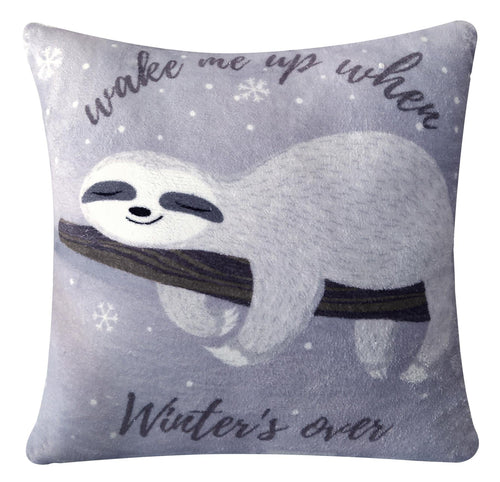 OLIVIA ROCCO Lazy Sloth Teddy Fleece Duvet Set With Matching Throw And Cushions Luxurious