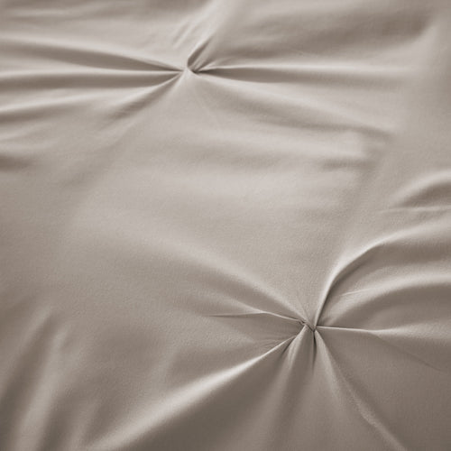 OLIVIA ROCCO Pintuck Natural Microfibre Duvet Cover Set With Pillowcases Easy Care