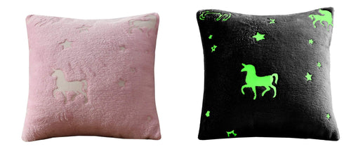 OLIVIA ROCCO Unicorn Glow In The Dark Teddy Duvet Set Pink For Kids OEKO-TEX Certified