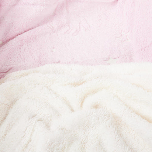 OLIVIA ROCCO Unicorn Glow In The Dark Teddy Duvet Set Pink For Kids OEKO-TEX Certified