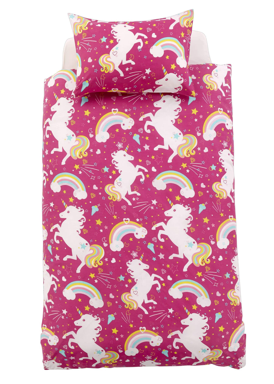 OLIVIA ROCCO Unicorn Duvet Cover Set For Kids Cotton-Rich OEKO-TEX Certified Whimsical