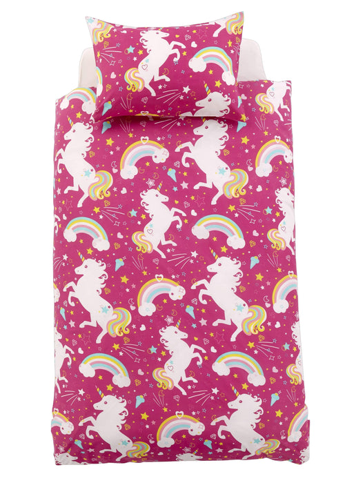 OLIVIA ROCCO Unicorn Duvet Cover Set For Kids Cotton-Rich OEKO-TEX Certified Whimsical