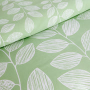 OLIVIA ROCCO Leaf Print Reversible Cotton Rich Duvet Cover Set With Pillowcases Black Bedroom Refresh Easy-Care Comfort