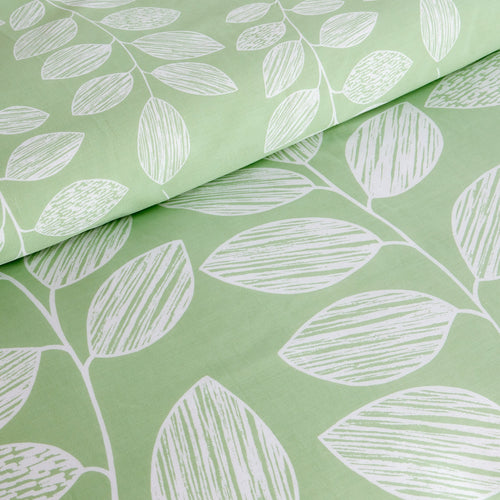 OLIVIA ROCCO Leaf Print Reversible Cotton Rich Duvet Cover Set With Pillowcases Black Bedroom Refresh Easy-Care Comfort