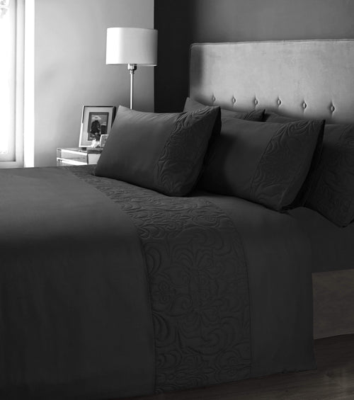 OLIVIA ROCCO Venezia Embellished Duvet Set Easy Care Quilt Cover In Various Colours