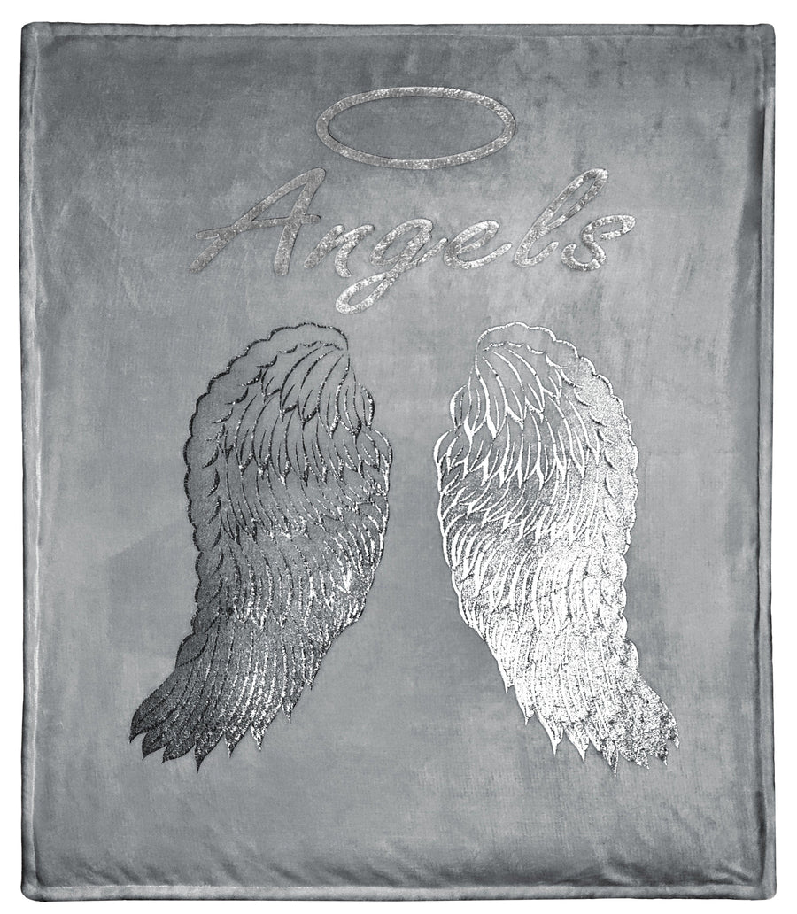 OLIVIA ROCCO Angel Wings Teddy Fleece Duvet Set Pink White Grey Super Soft Faux Fur