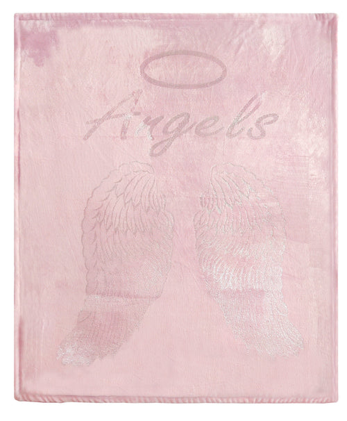 OLIVIA ROCCO Angel Wings Teddy Fleece Duvet Set Pink White Grey Super Soft Faux Fur