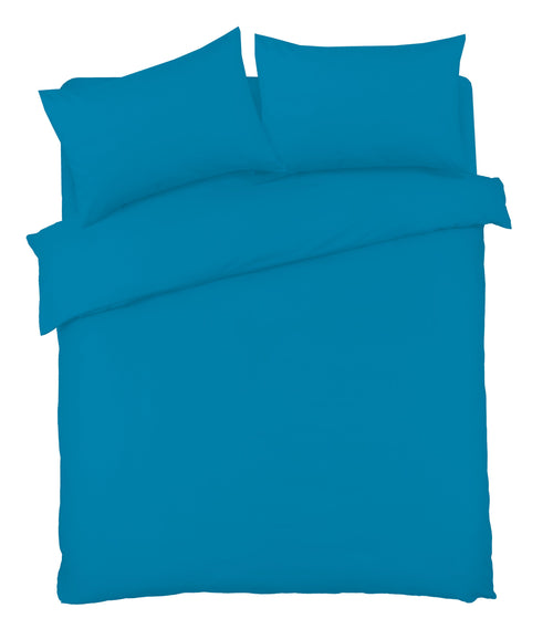 OLIVIA ROCCO Basics Luxury Cotton-Rich Duvet Set Soft Durable Bedding In Single Hotel-Quality Easy-Care Bedroom