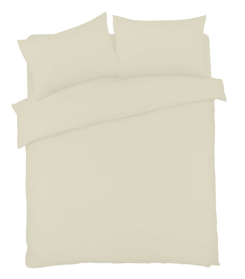 OLIVIA ROCCO Basics Luxury Cotton-Rich Duvet Set Soft Durable Bedding In Single Hotel-Quality Easy-Care Bedroom
