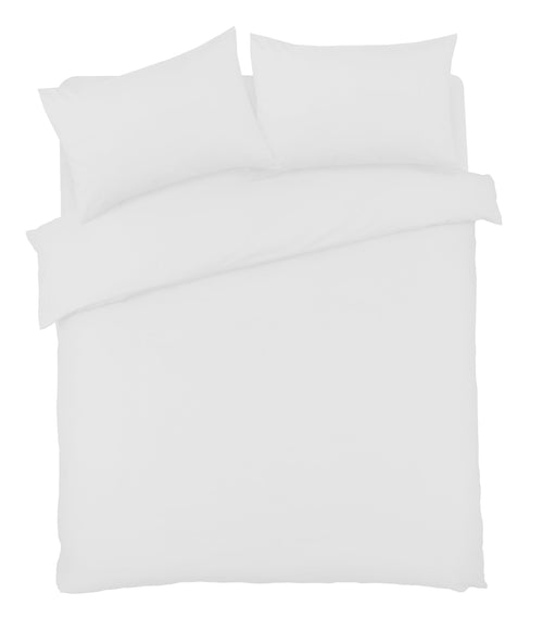 OLIVIA ROCCO Basics Luxury Cotton-Rich Duvet Set Soft Durable Bedding In Single Hotel-Quality Easy-Care Bedroom