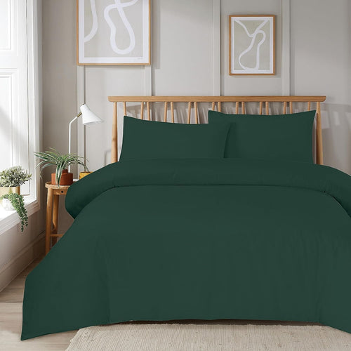 OLIVIA ROCCO Duvet Set With Zipper Closure Easy Care Plain Dye Luxurious Super Soft Bed