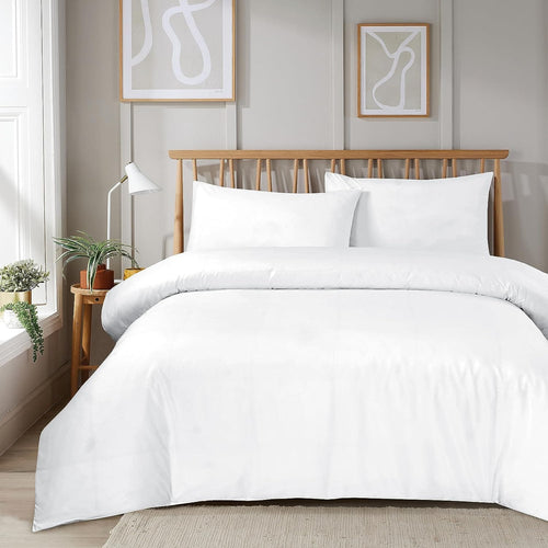 OLIVIA ROCCO Duvet Set With Zipper Closure Easy Care Plain Dye Luxurious Super Soft Bed