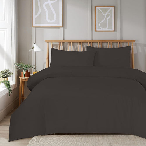 OLIVIA ROCCO Duvet Set With Zipper Closure Easy Care Plain Dye Luxurious Super Soft Bed