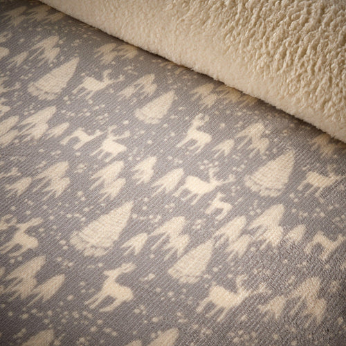 OLIVIA ROCCO Woodland Animals Teddy Fleece Duvet Set With Reversible Sherpa Winter