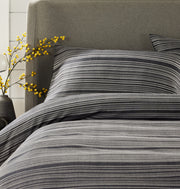 OLIVIA ROCCO Stripe Jacquard Reversible Cotton Blend Duvet Cover Set With Pillowcases