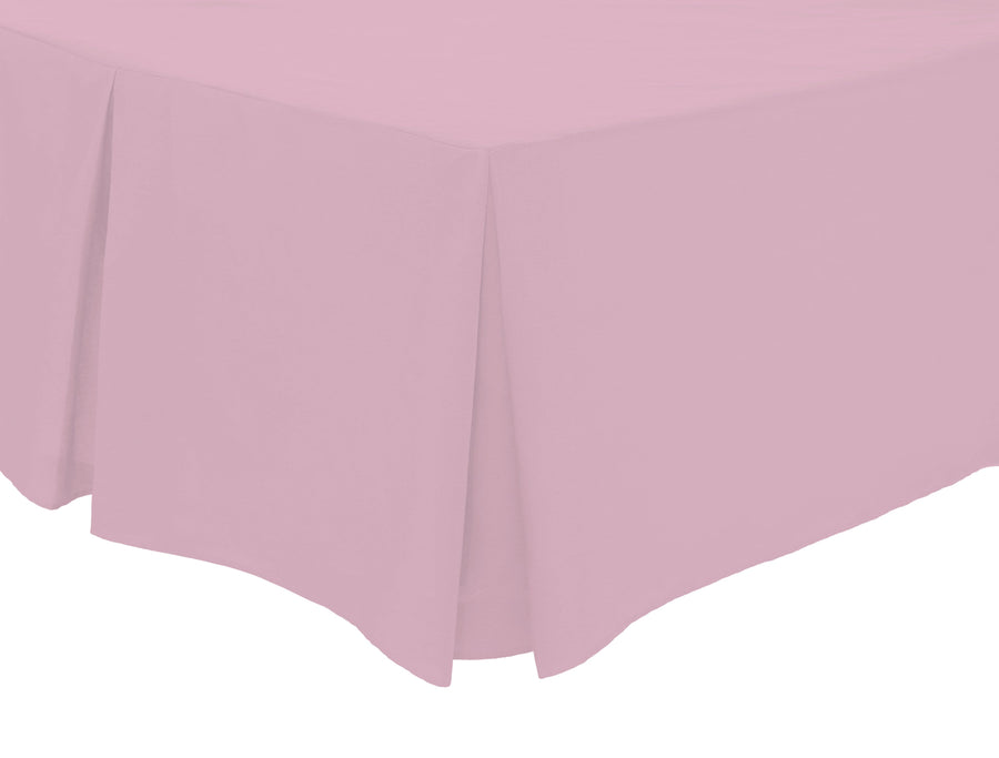 OLIVIA ROCCO Basics Fitted Pleated Valance Sheet Indus Valley Cotton Blend OEKO-TEX
