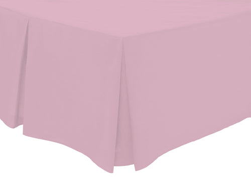 OLIVIA ROCCO Basics Fitted Pleated Valance Sheet Indus Valley Cotton Blend OEKO-TEX