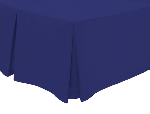 OLIVIA ROCCO Basics Fitted Pleated Valance Sheet Indus Valley Cotton Blend OEKO-TEX