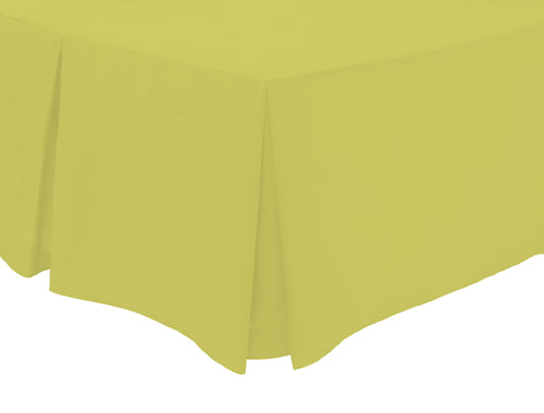 OLIVIA ROCCO Basics Fitted Pleated Valance Sheet Indus Valley Cotton Blend OEKO-TEX