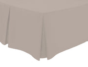 OLIVIA ROCCO Basics Fitted Pleated Valance Sheet Indus Valley Cotton Blend OEKO-TEX