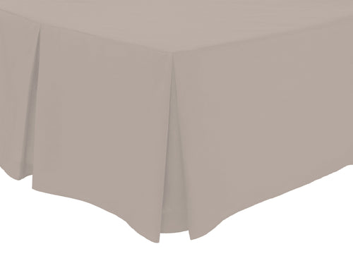 OLIVIA ROCCO Basics Fitted Pleated Valance Sheet Indus Valley Cotton Blend OEKO-TEX