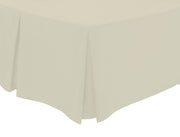 OLIVIA ROCCO Basics Fitted Pleated Valance Sheet Indus Valley Cotton Blend OEKO-TEX