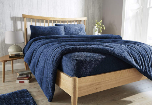 OLIVIA ROCCO Teddy Fleece Extra Deep Fitted Sheet Plush Soft Winter Bedding Snug Elastic
