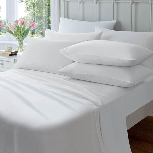 OLIVIA ROCCO Flannelette Brushed Cotton Easycare Fitted Sheets With Elastic Fit Design