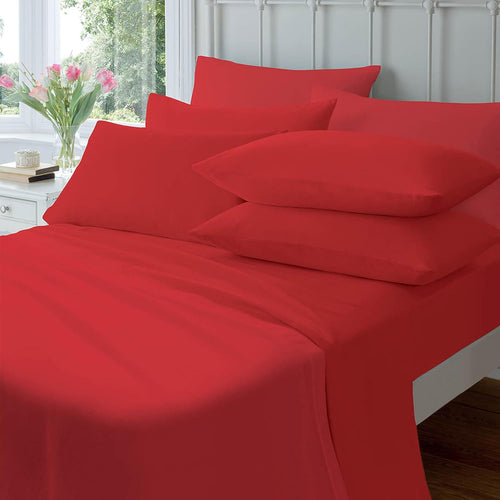 OLIVIA ROCCO Flannelette Brushed Cotton Easycare Fitted Sheets With Elastic Fit Design