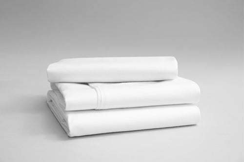 OLIVIA ROCCO Basics Flat Sheet Cotton Linen Blend Soft Luxurious Bedding In Multiple