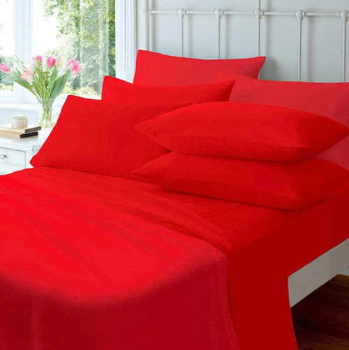 OLIVIA ROCCO Flannelette Flat Sheet 100% Cotton Brushed Super Soft OEKO TEX Certified