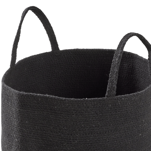OLIVIA ROCCO Large Woven Cotton Laundry Basket With Handles Durable Rope Storage Bin